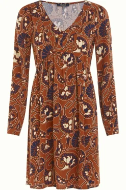 King Louie Jurken|Marjorie Dress Cecilia Spicy Brown