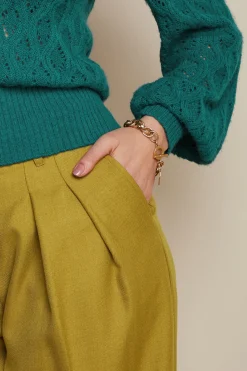 King Louie Broeken|Marlene Pants Brighton Koi Yellow