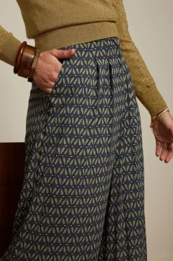 King Louie Broeken|Marlene Pants Parlour Tokyo Blue