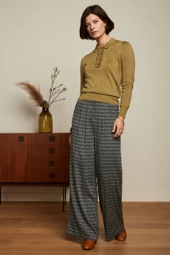 King Louie Broeken|Marlene Pants Parlour Tokyo Blue