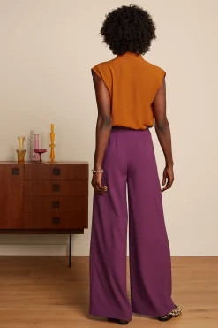 King Louie Broeken|Marlene Pants Timba Caspia Purple