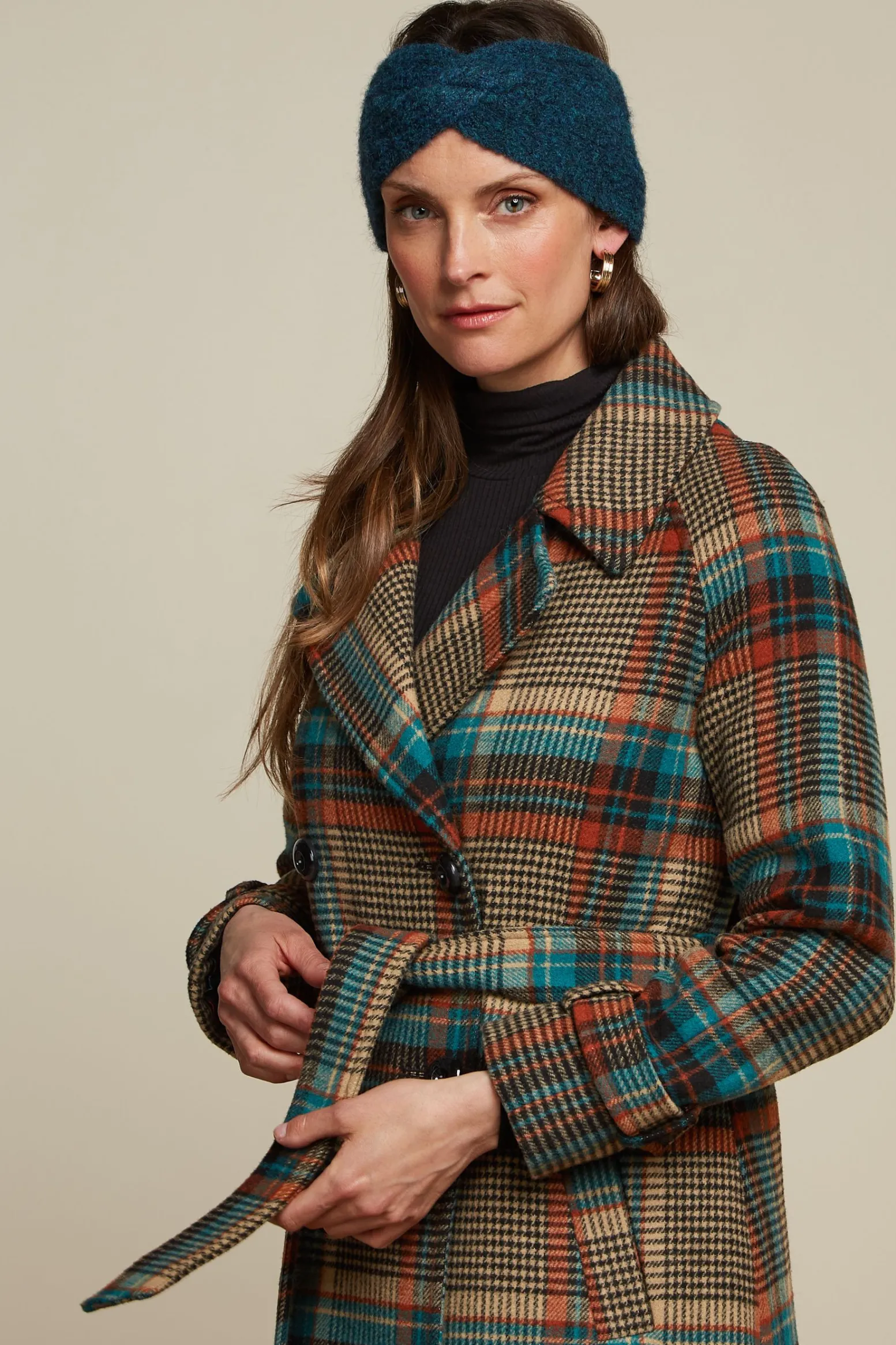 King Louie Jassen & Blazers|Martia Raglan Coat Fitz Check Black