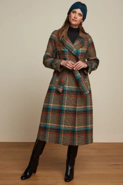 King Louie Jassen & Blazers|Martia Raglan Coat Fitz Check Black