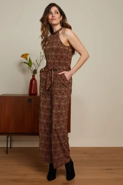 King Louie Jumpsuits|Marty Halter Jumpsuit Mystic Spicy Brown