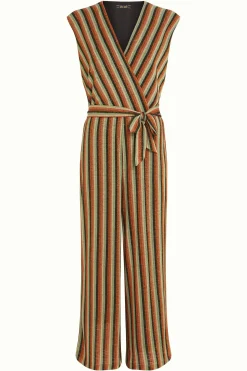 King Louie Jumpsuits|Mary Jumpsuit Piso Stripe Black