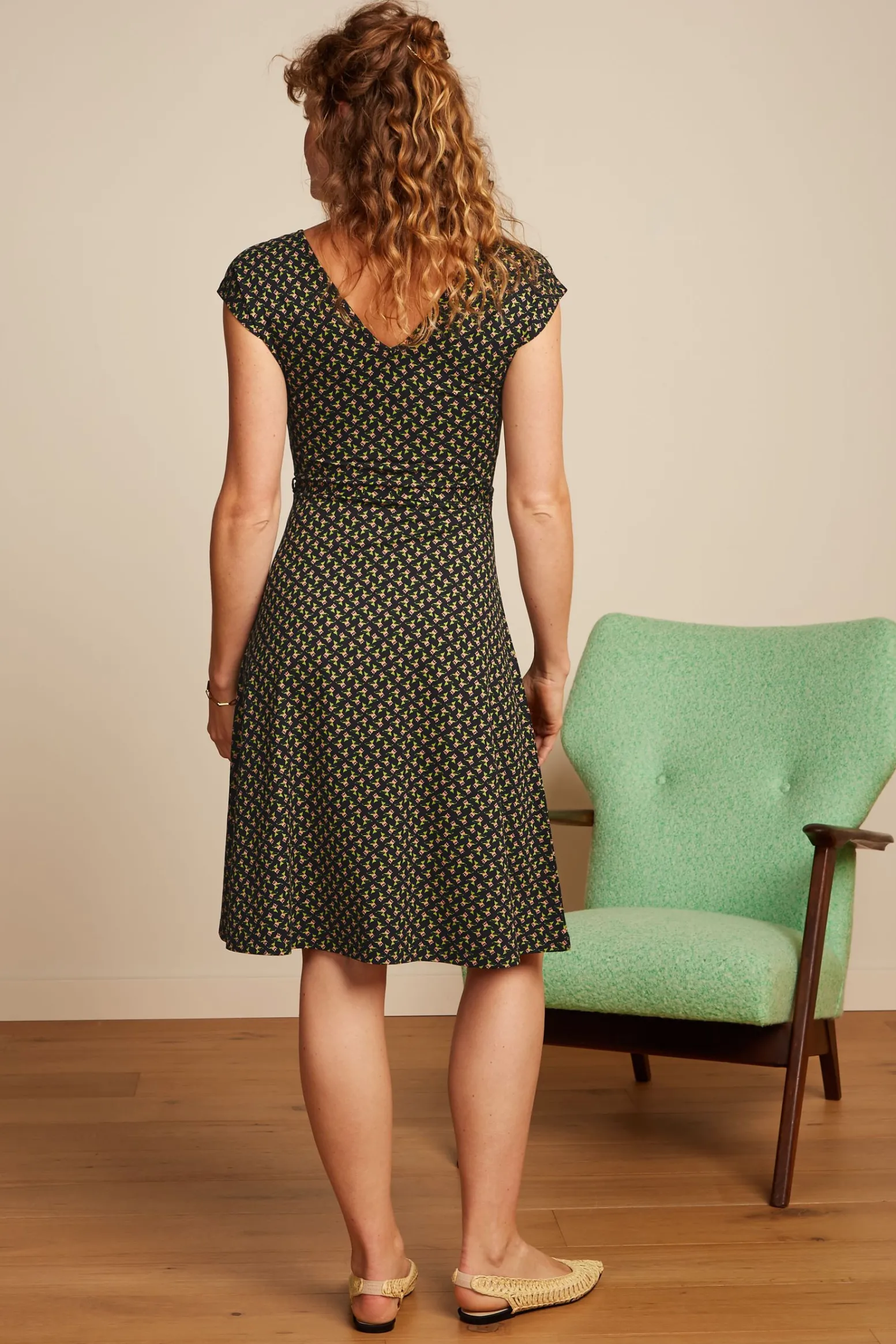King Louie Jurken|Mira Dress Minerva Black