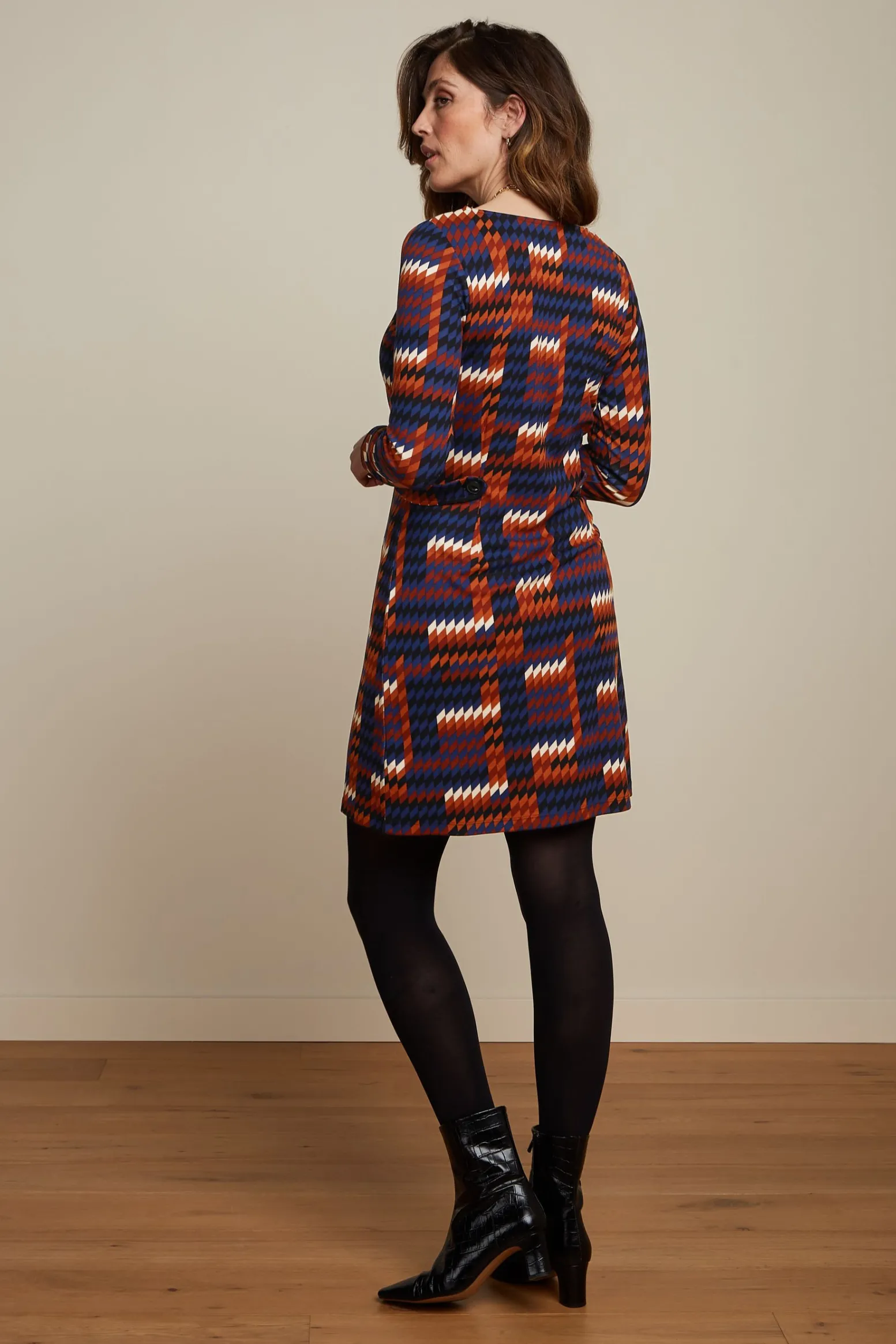 King Louie Jurken|Mod Dress Clark Streeple Blue