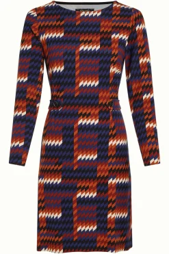 King Louie Jurken|Mod Dress Clark Streeple Blue