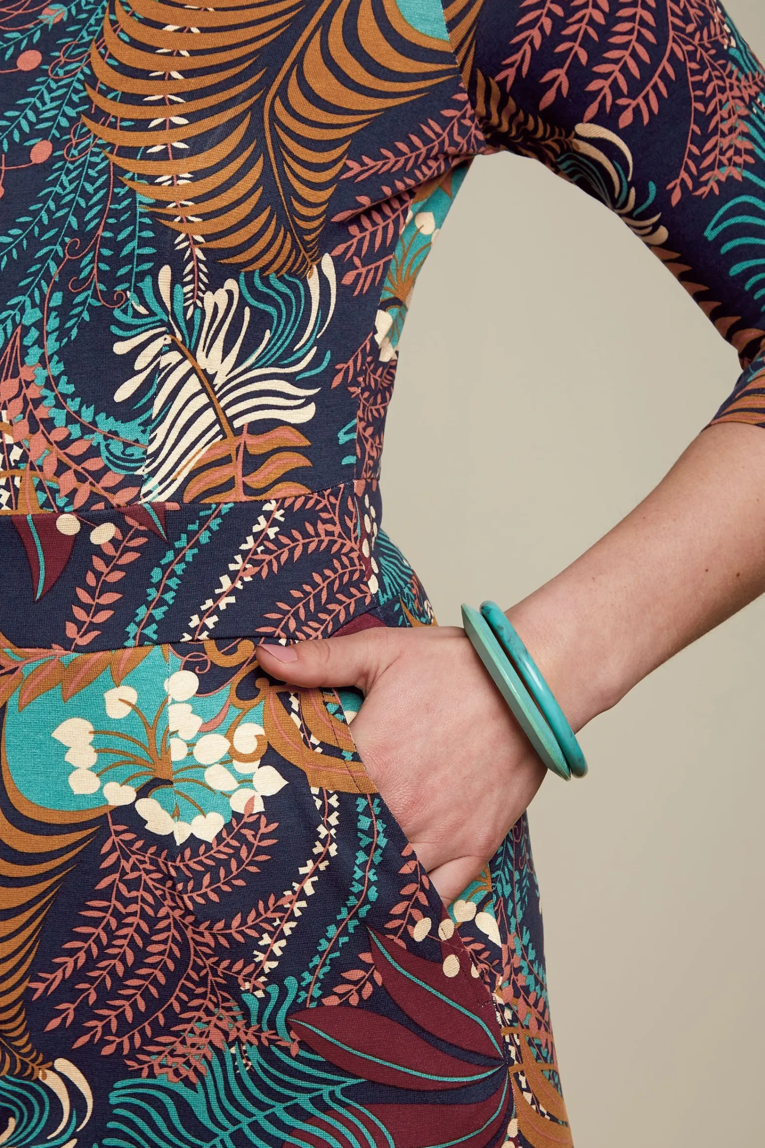 King Louie Jurken|Mona Dress Nightingale Blue