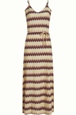 King Louie Jurken|Nadya Maxi Dress Carmine Mock Orange