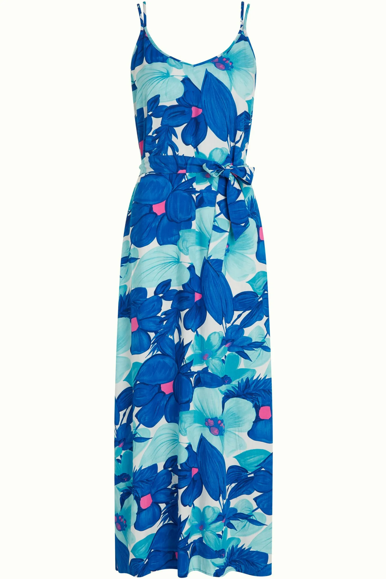 King Louie Jurken|Nadya Maxi Dress Seychelles Surf Blue