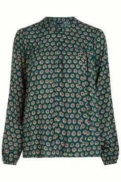 King Louie Blouses|Nala Blouse Elliot Pine Green