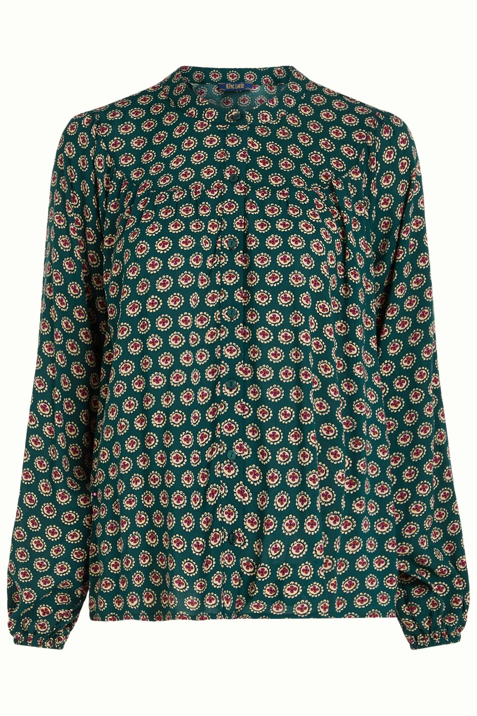 King Louie Blouses|Nala Blouse Elliot Pine Green