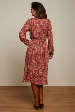 King Louie Jurken|Nala Dress Balthazar Cabernet Red