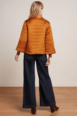 King Louie Jassen & Blazers|Noor Jacket Star Satin Maple Orange