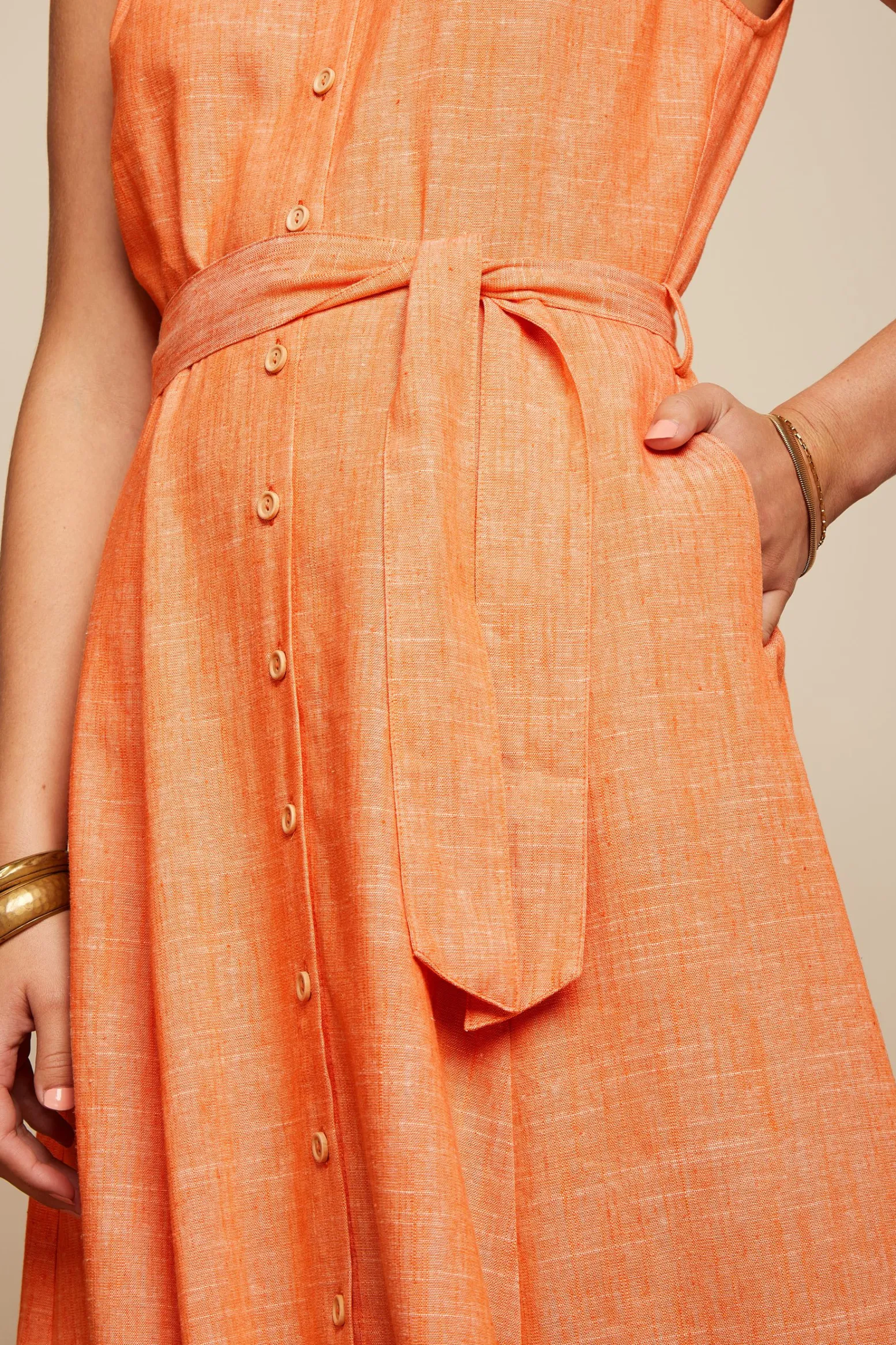 King Louie Jurken|Nova Dress Camonte Reef Coral