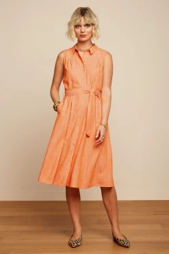 King Louie Jurken|Nova Dress Camonte Reef Coral