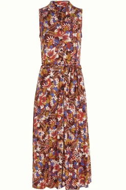 King Louie Jurken|Nova Dress Madeleine Sienna Red