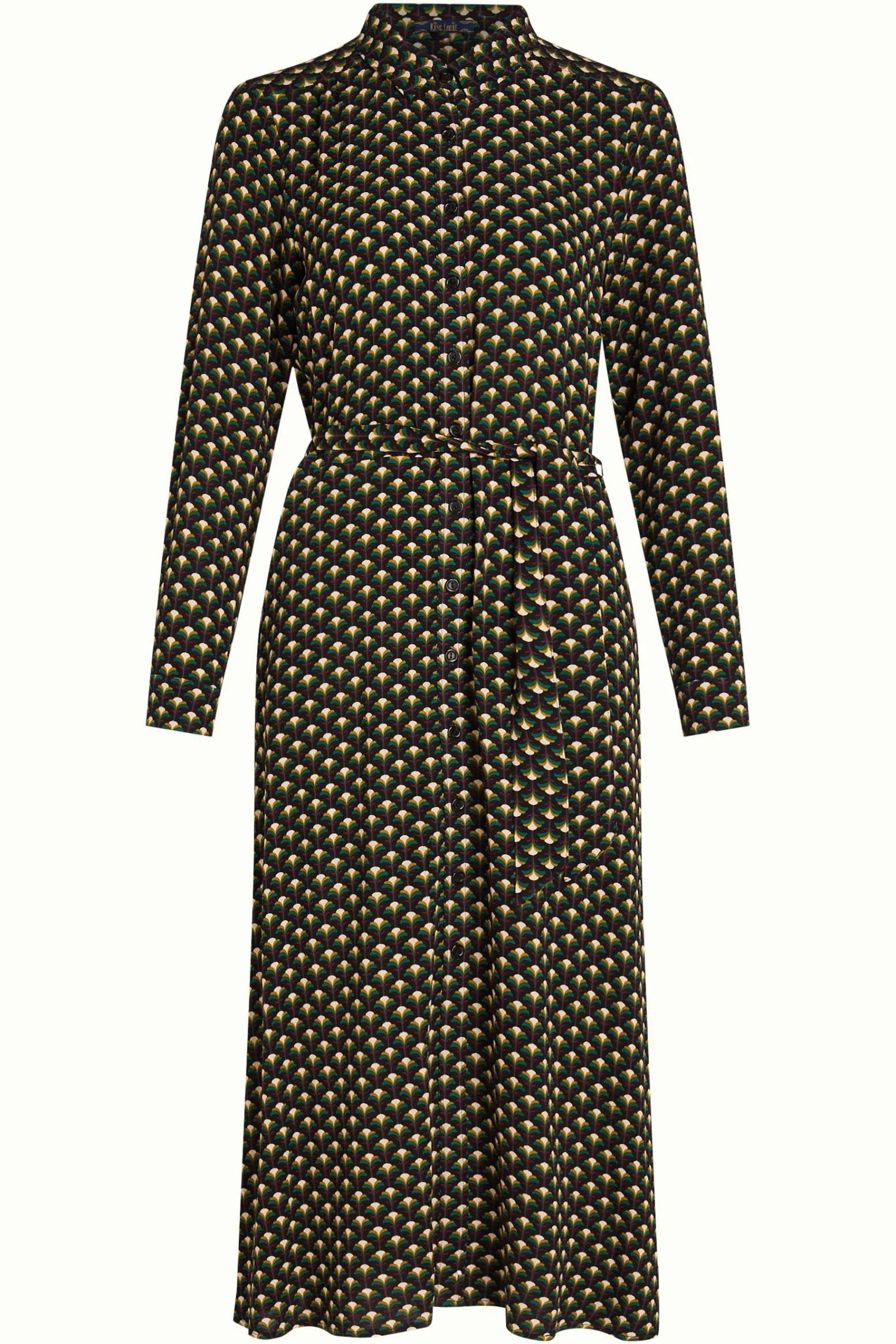 King Louie Jurken|Olive Dress Mayfield Sycamore Green