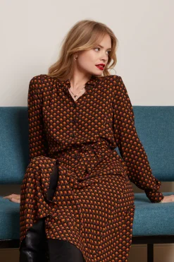 King Louie Jurken|Olive Dress Mayfield Beet Red