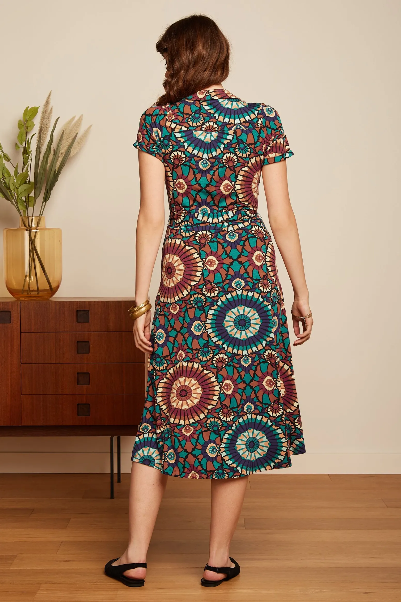 King Louie Jurken|Olive Dress Torini Evening Blue