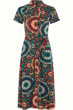 King Louie Jurken|Olive Dress Torini Evening Blue