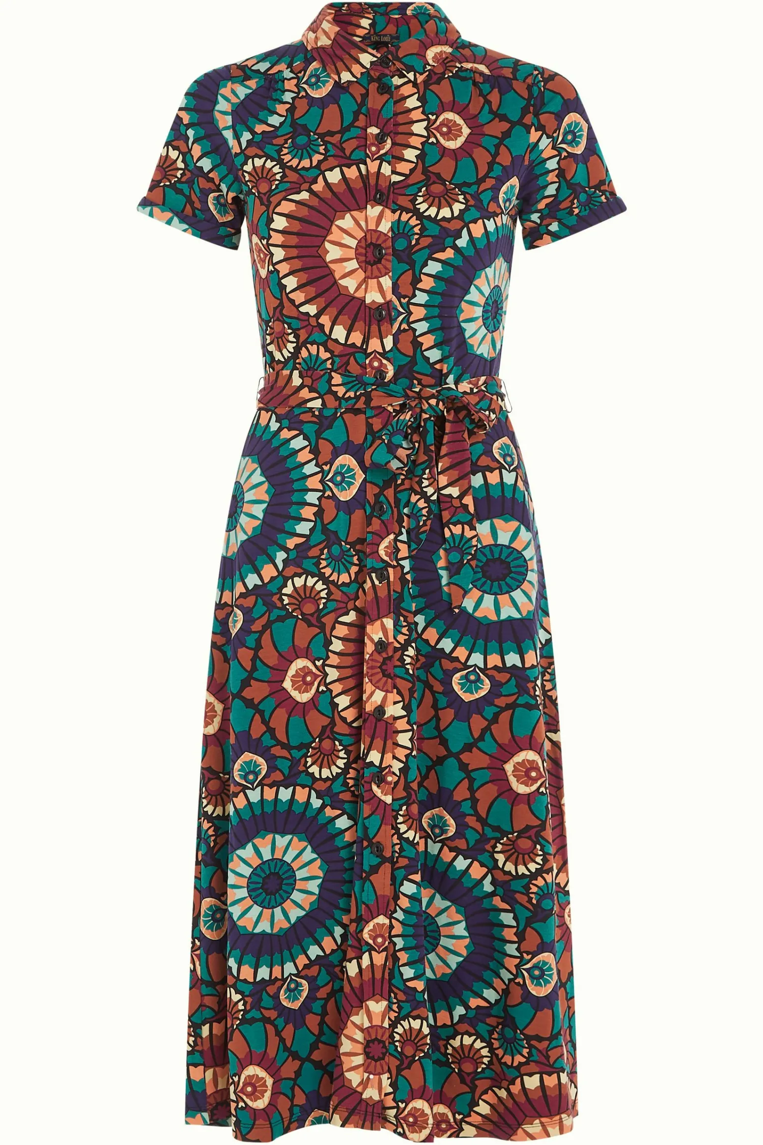 King Louie Jurken|Olive Dress Torini Evening Blue