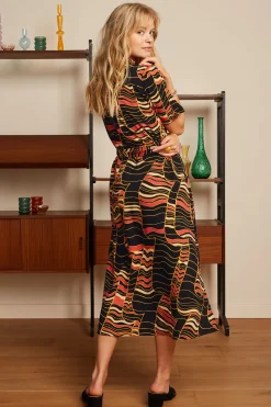 King Louie Jurken|Olive Dress Wildly Black