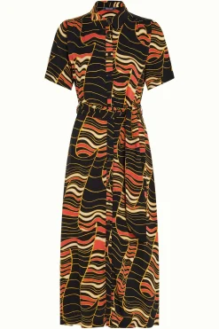 King Louie Jurken|Olive Dress Wildly Black