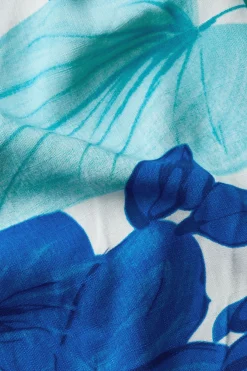 King Louie Jurken|Olive Midi Dress Seychelles Surf Blue