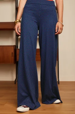 King Louie Broeken|Palazzo Pants Ditto Evening Blue