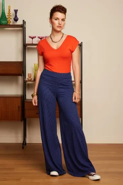 King Louie Broeken|Palazzo Pants Ditto Evening Blue