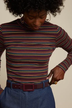 King Louie Accessoires|Patent Belt Cabernet Red