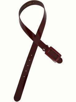 King Louie Accessoires|Patent Belt Cabernet Red