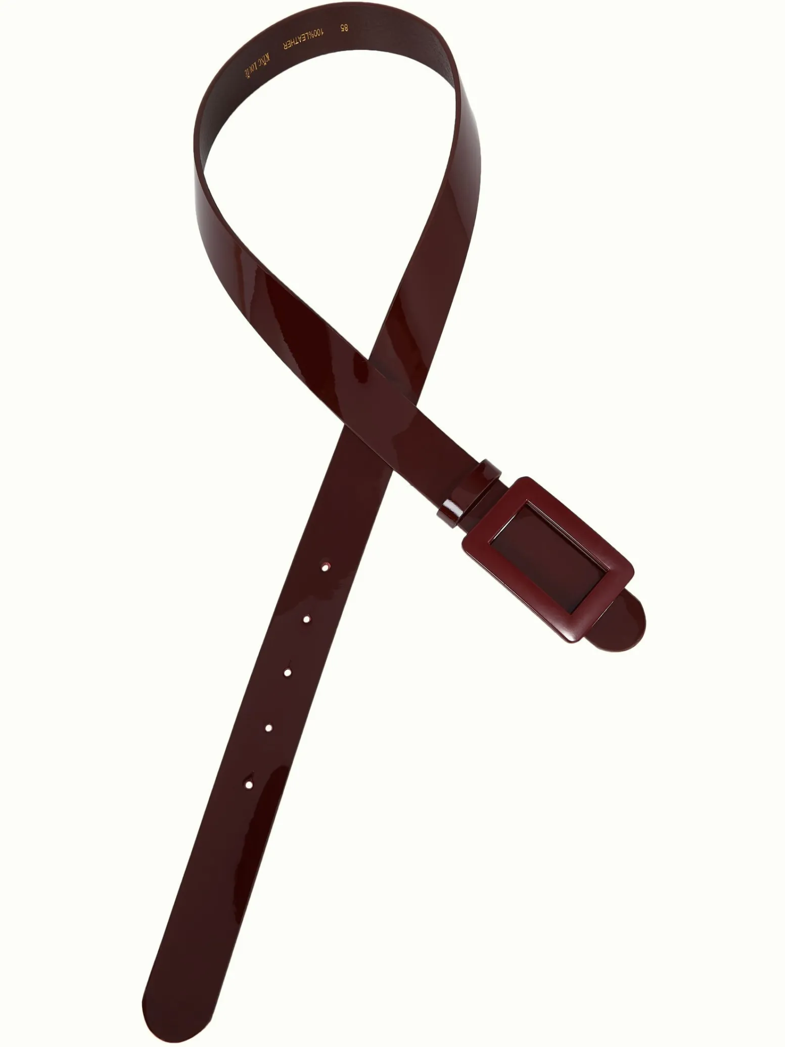 King Louie Accessoires|Patent Belt Cabernet Red
