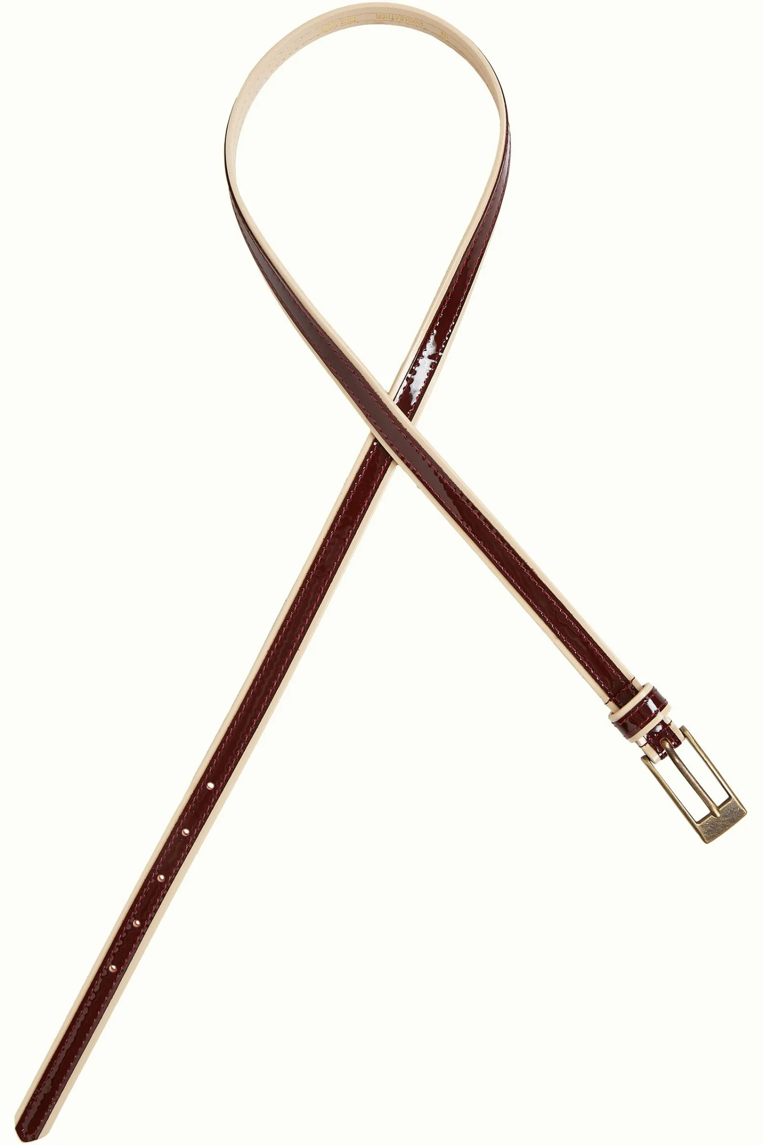 King Louie Accessoires|Patent Belt Cabernet Red