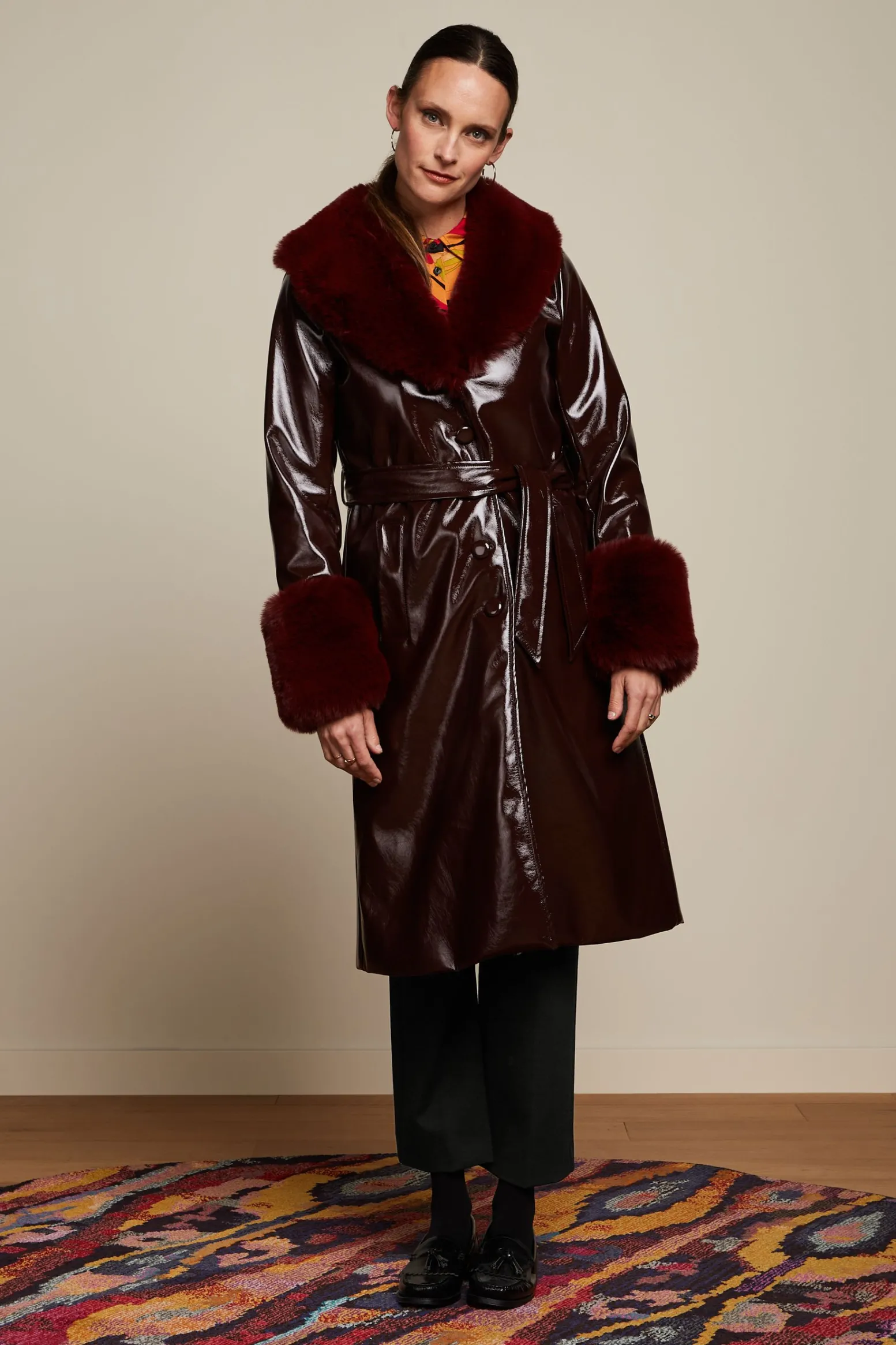 King Louie Jassen & Blazers|Peyton Coat Outshine Bordeaux Red