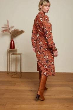 King Louie Jurken|Phoebe Dress Cecilia Spicy Brown