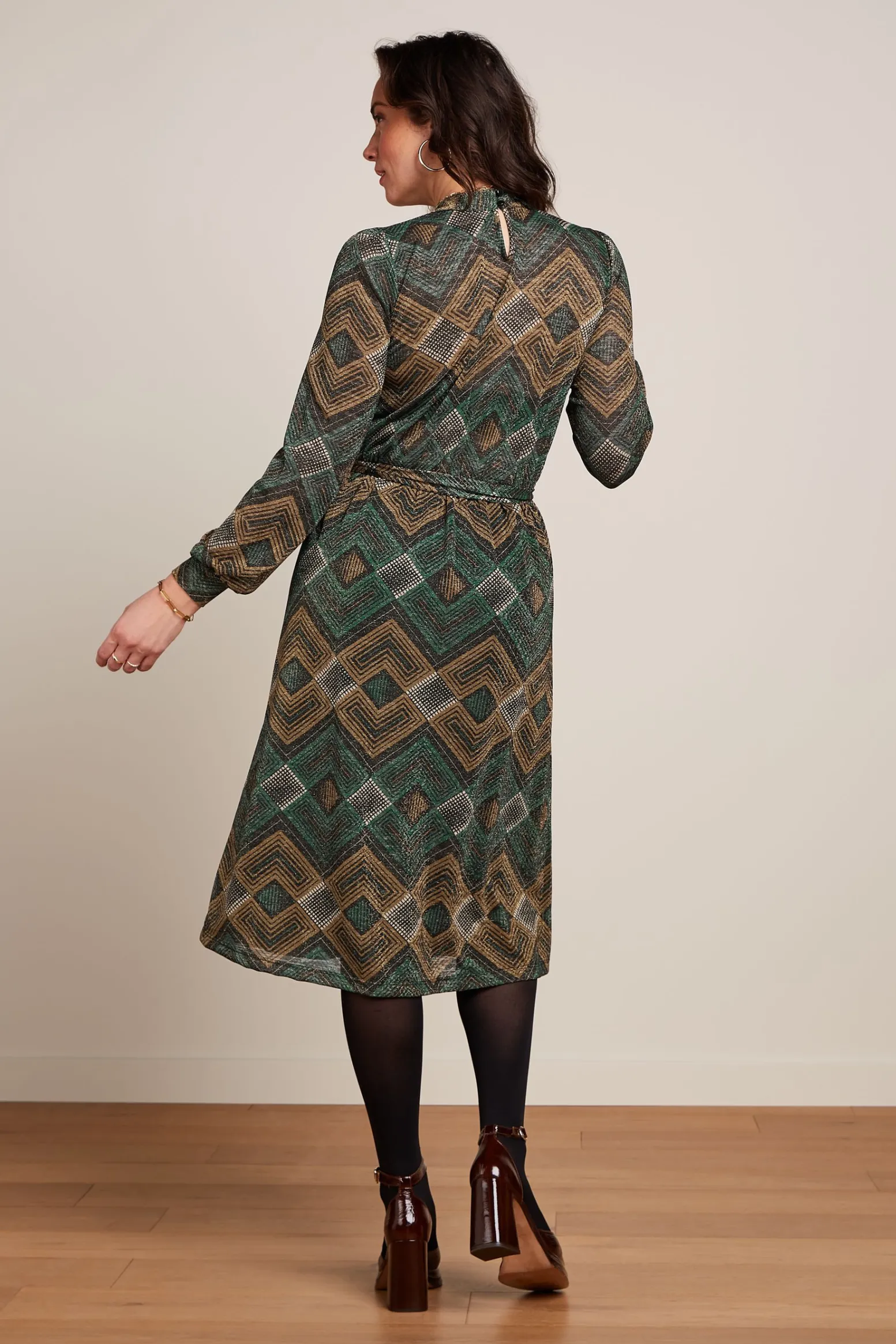 King Louie Jurken|Phoebe Dress Morrison Pine Green