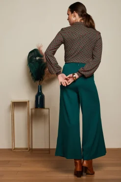 King Louie Broeken|Pia Culotte Milano Uni Pine Green
