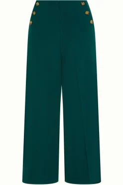 King Louie Broeken|Pia Culotte Milano Uni Pine Green