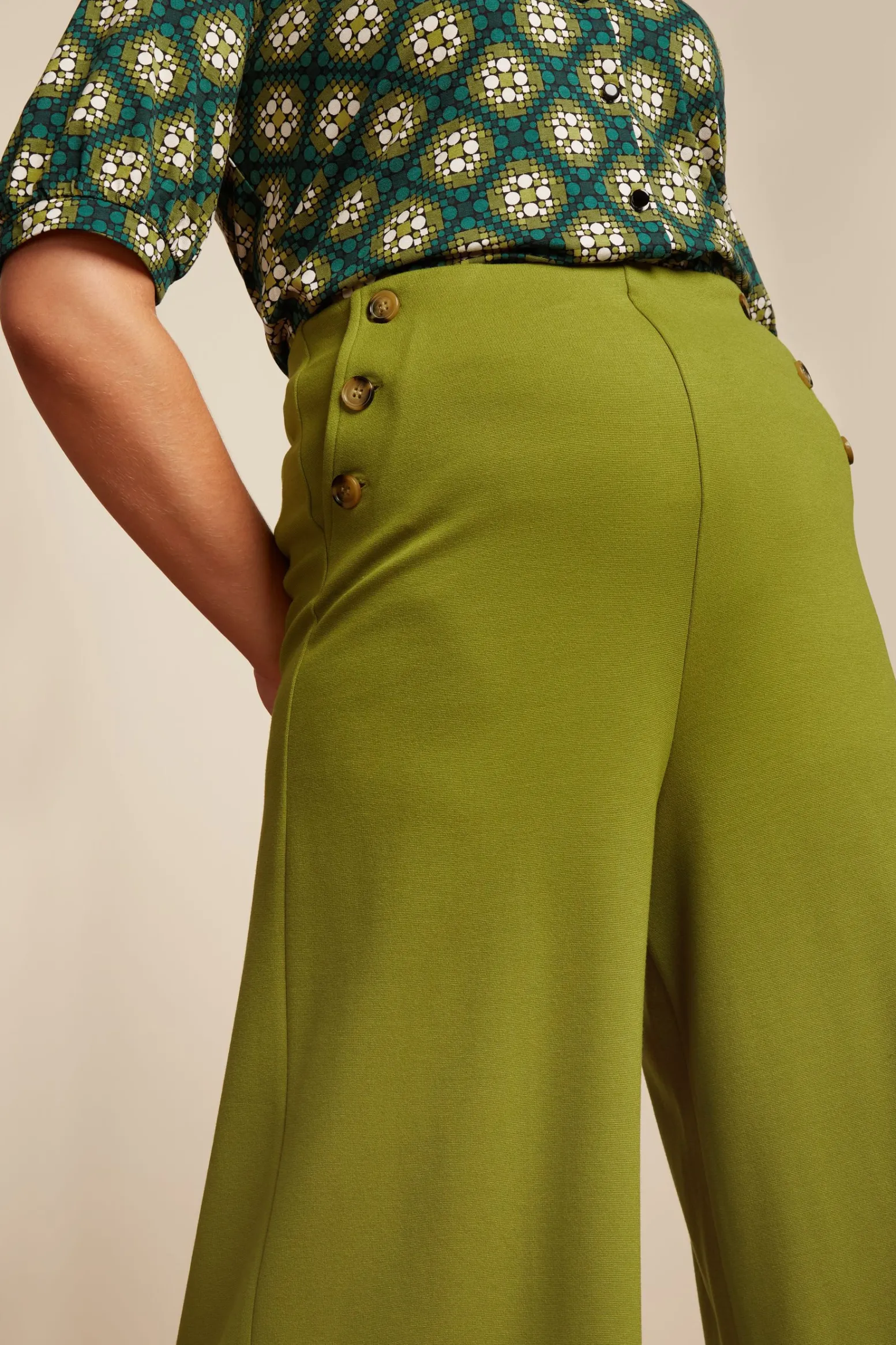 King Louie Broeken|Pia Culotte Milano Uni Woodbine Green