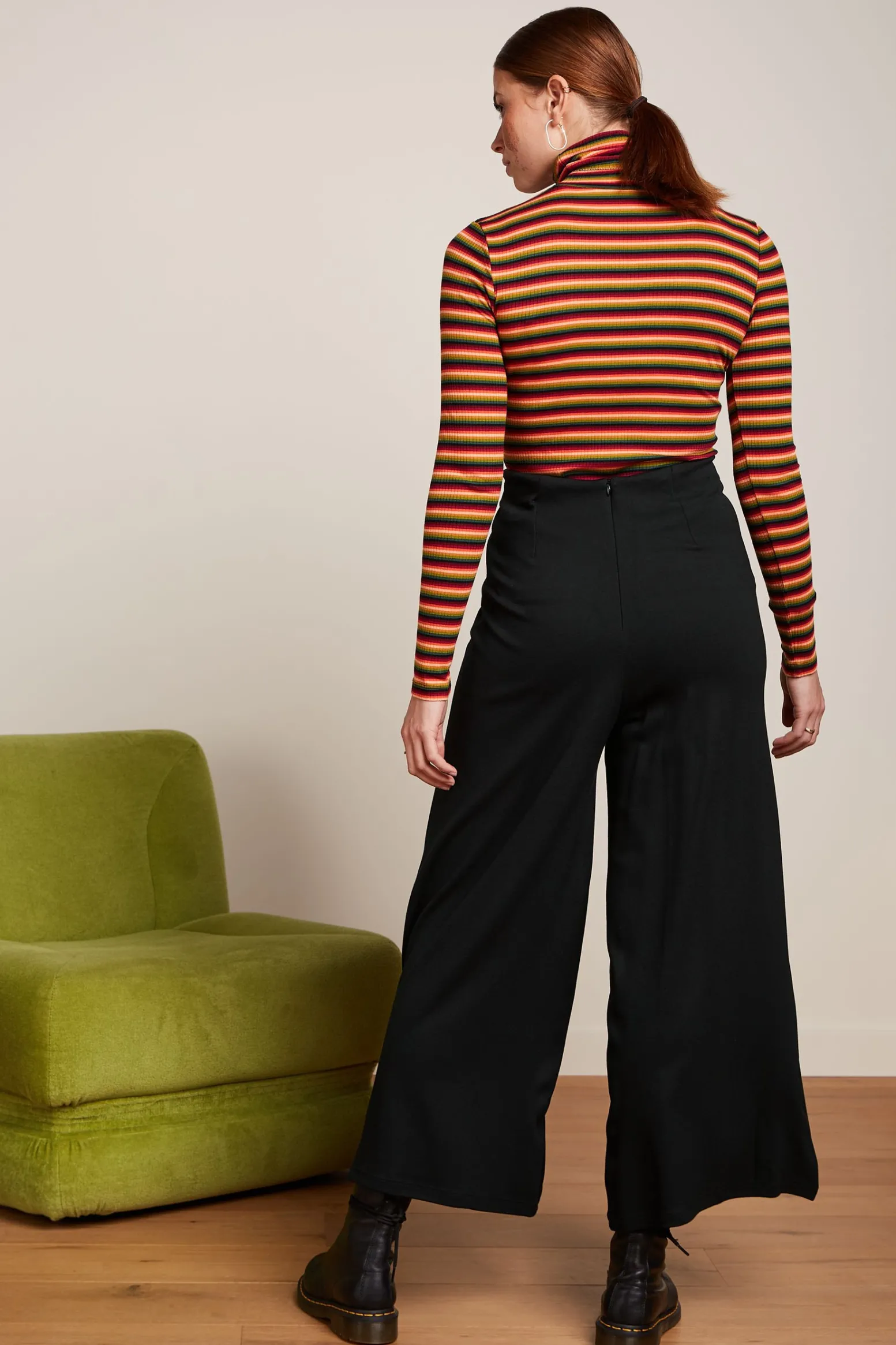 King Louie Broeken|Pia Culotte Milano Uni Black