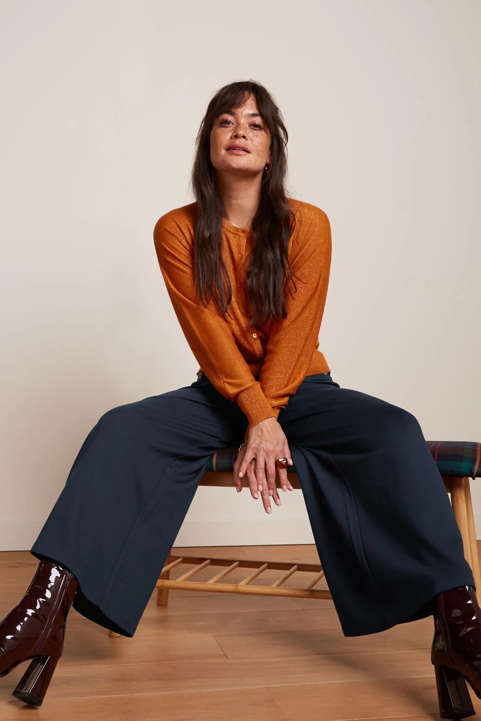 King Louie Broeken|Pia Culotte Milano Uni Evening Blue