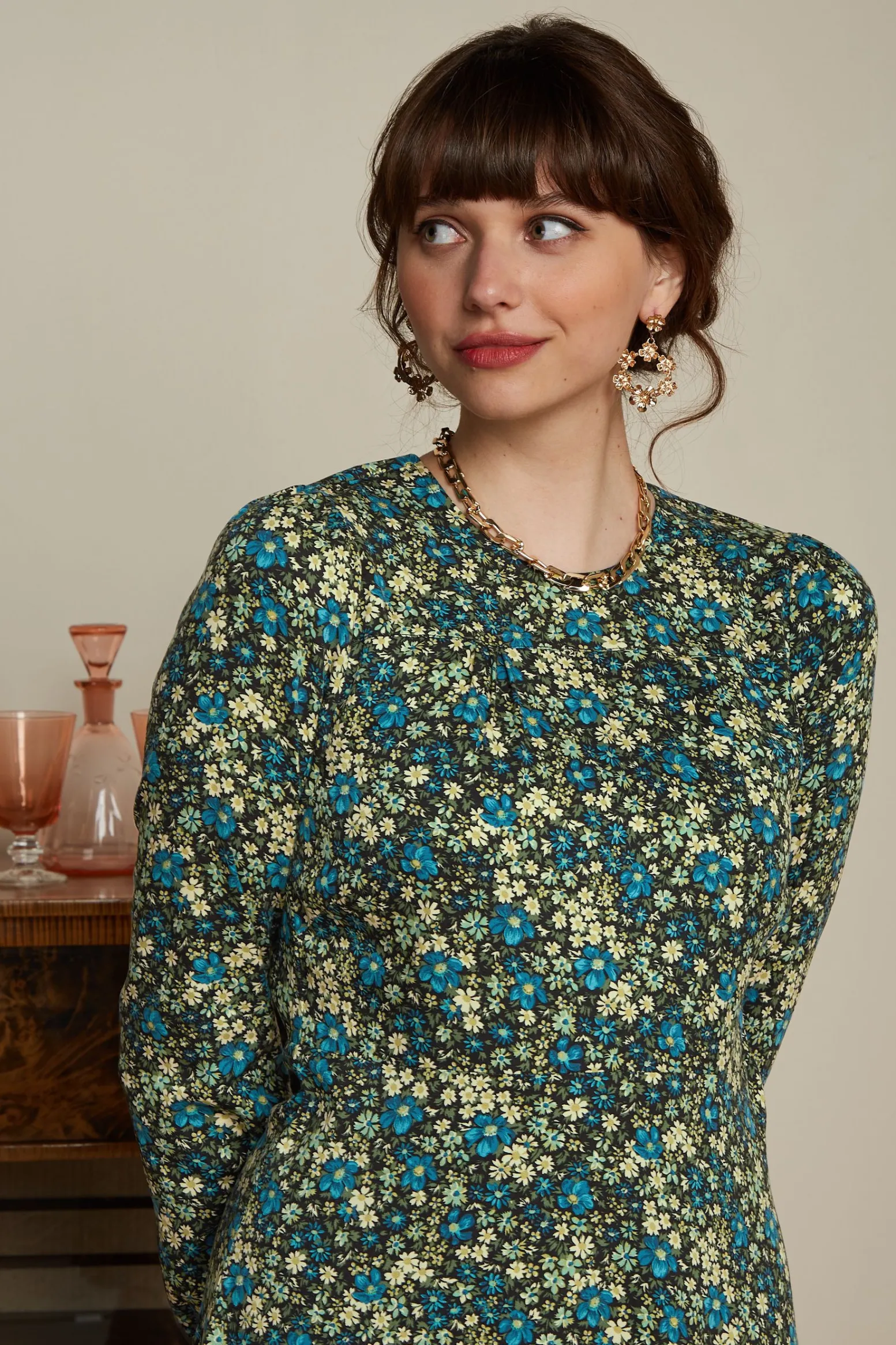 King Louie Jurken|Polly Dress La Sarre Black