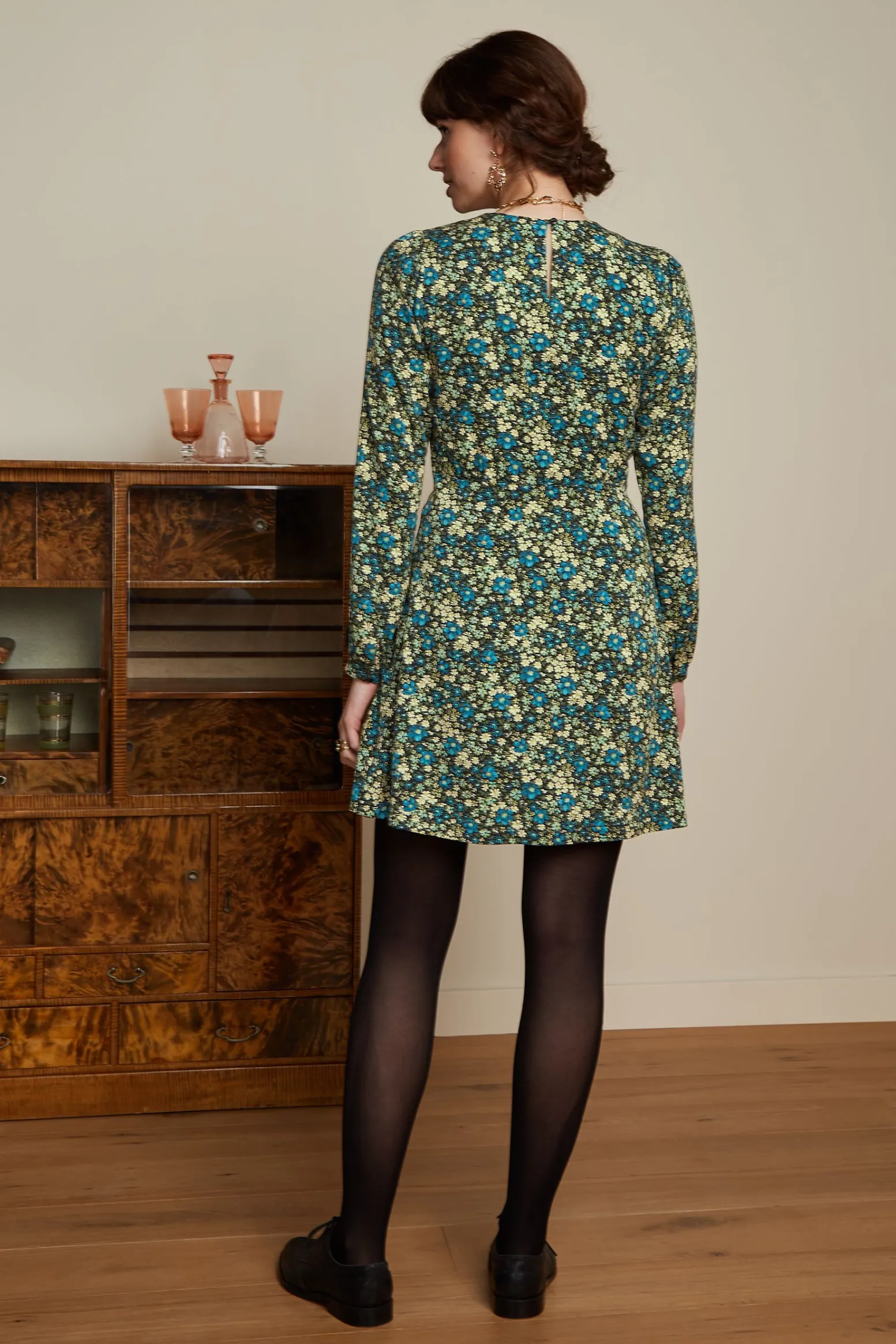 King Louie Jurken|Polly Dress La Sarre Black
