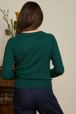 King Louie Vesten|Raglan Cardi Droplet Pine Green