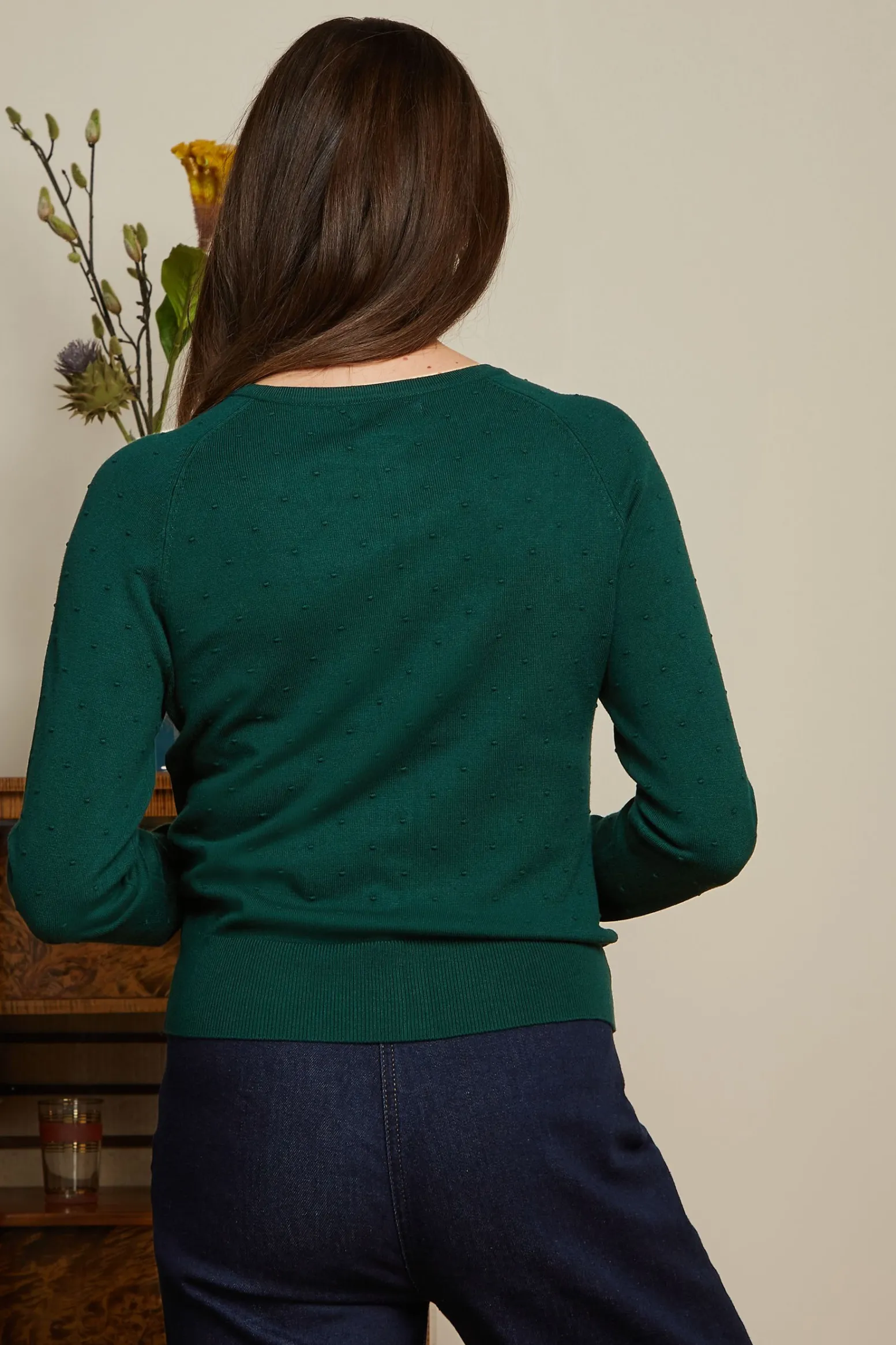 King Louie Vesten|Raglan Cardi Droplet Pine Green
