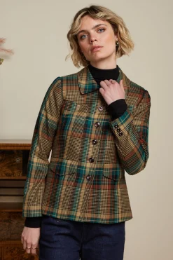 King Louie Jassen & Blazers|Rebel Jacket Feathers Check Black