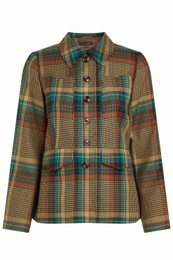 King Louie Jassen & Blazers|Rebel Jacket Feathers Check Black